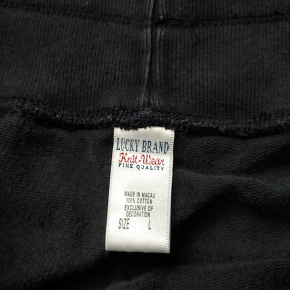 Lucky Brand knitwear embroidered trim sweatpants - Picture 8 of 9